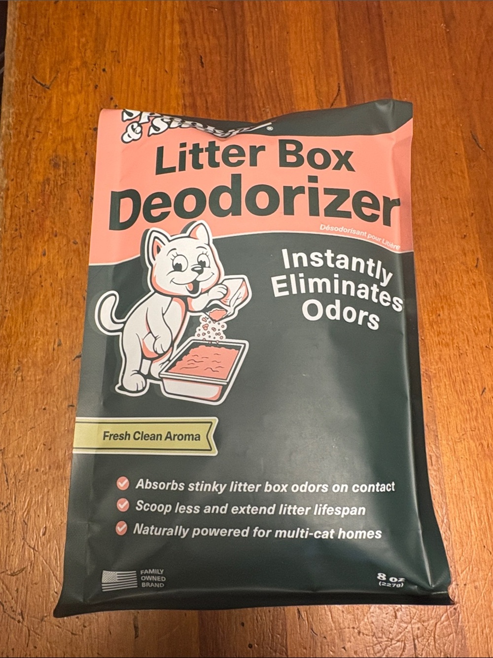 Litter Box Deodorizer - Pink & Black Fresh Clean Aroma